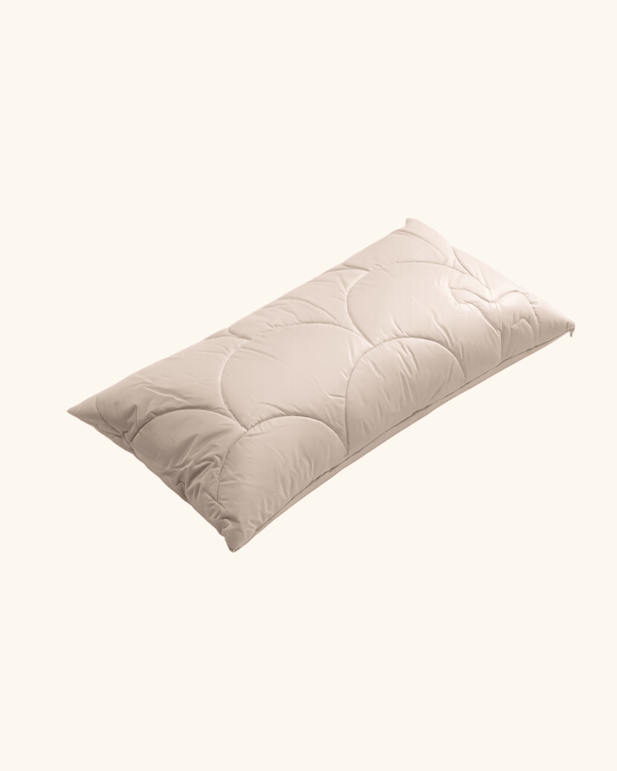 Alpaka Kopfkissen - Hypoallergen & ergonomisch, für natürlichen Schlaf mit optimaler Stützkraft - Bergfaser