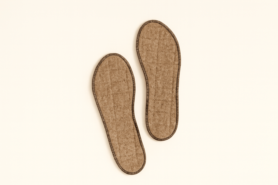 Alpaka Schuheinlagen - Wärmeisolierend & feuchtigkeitsregulierend, für trockene & warme Füße - Bergfaser